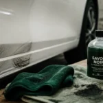 Enlever trace noire sur carrosserie blanche : chiffon et savon noir sans rayer le vernis