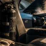 Quel extincteur pour voiture ABC 2 kg, manomètre visible