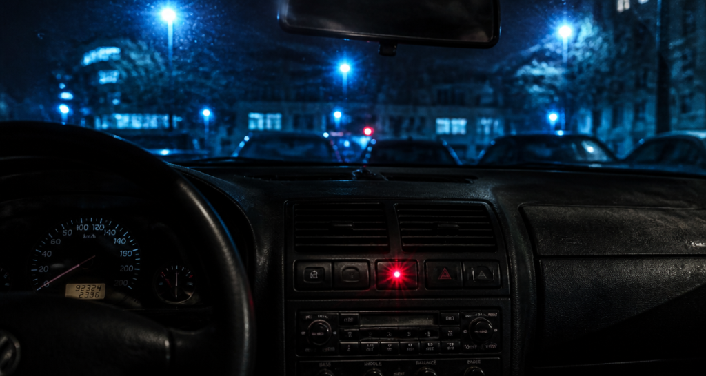 voyant rouge qui clignote voiture éteinte