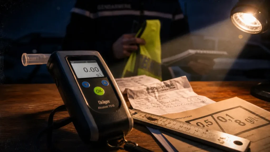 Alcool au volant sanctions : seuils 0,5 à 0,8 g/l