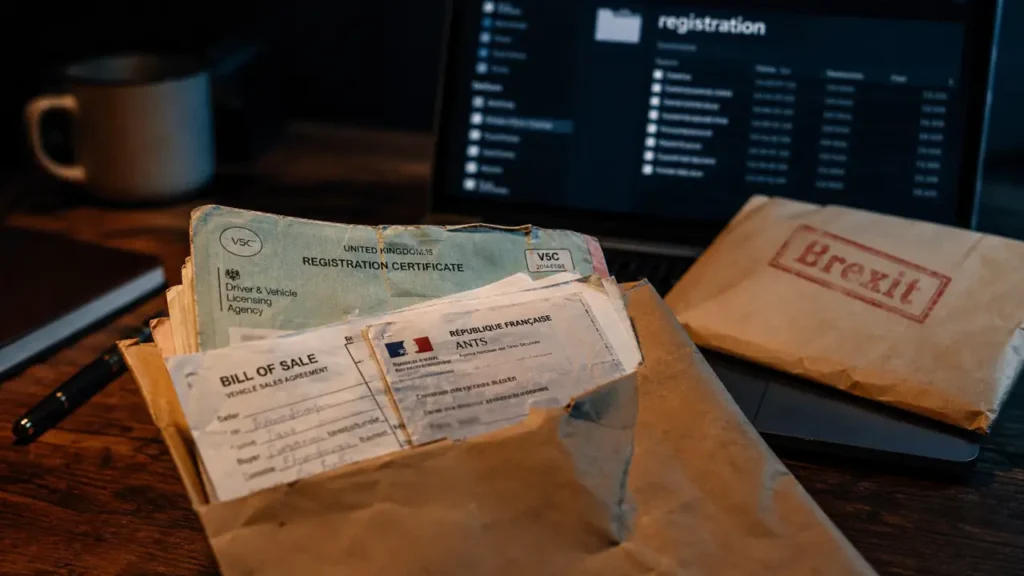 Carte grise anglaise V5C Brexit : documents pour ANTS