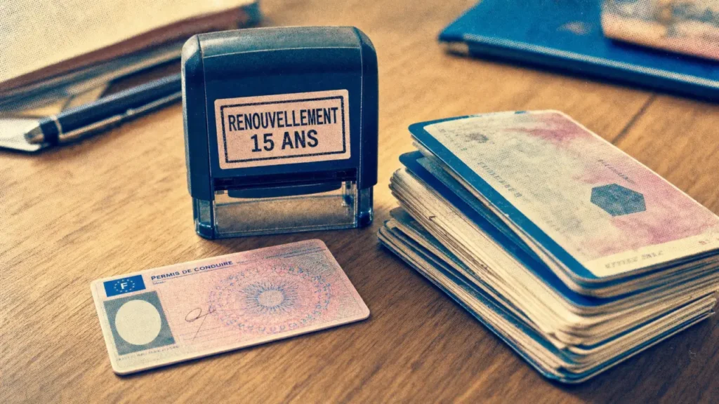 Validité nouveau permis de conduire : renouvellement 15 ans (15 ans)