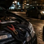 Batterie voiture a plat : dépannage et redémarrage avec pinces
