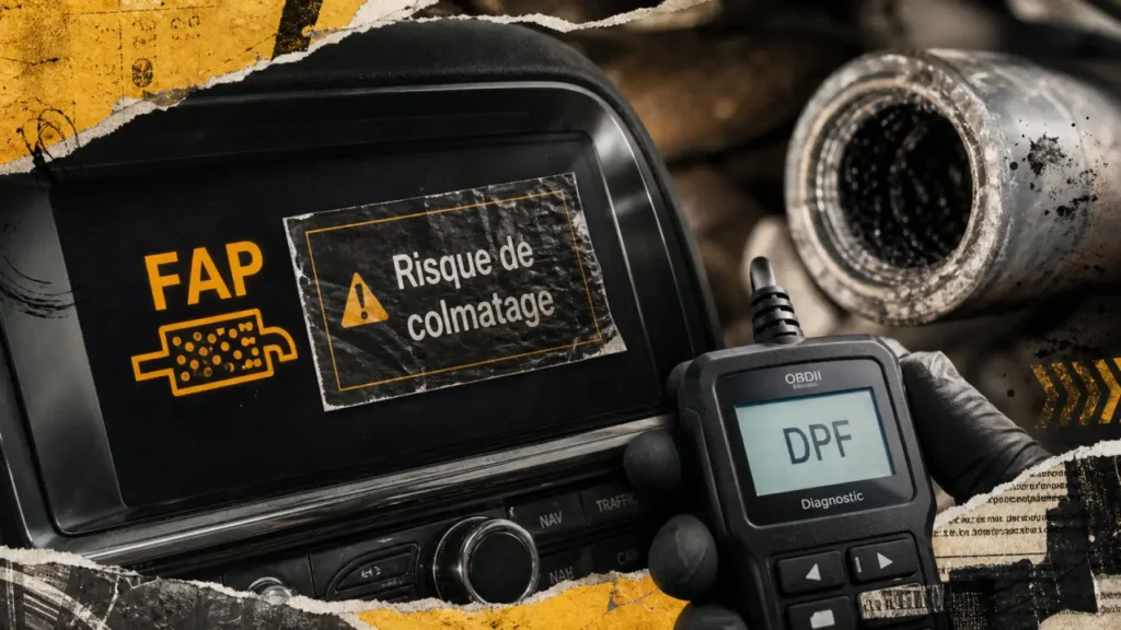 Risque colmatage FAP : voyant DPF et lecture OBD