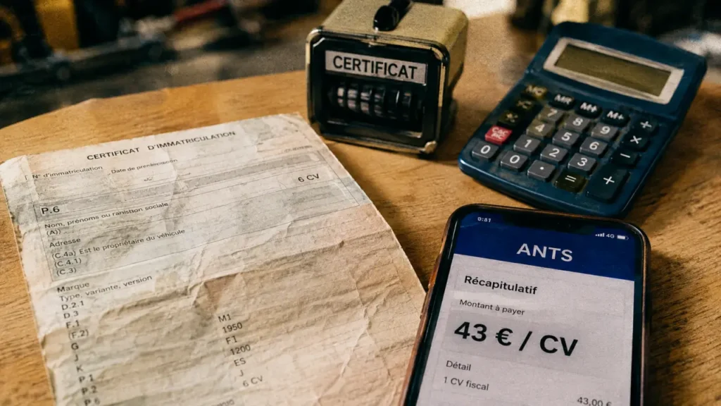 carte grise puy de dôme : 43 € par cheval fiscal, démarches en ligne ANTS