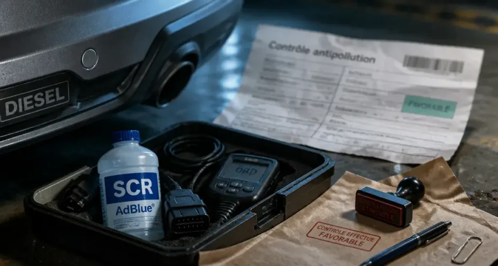 Suppression AdBlue amende 7500 € sur diesel SCR