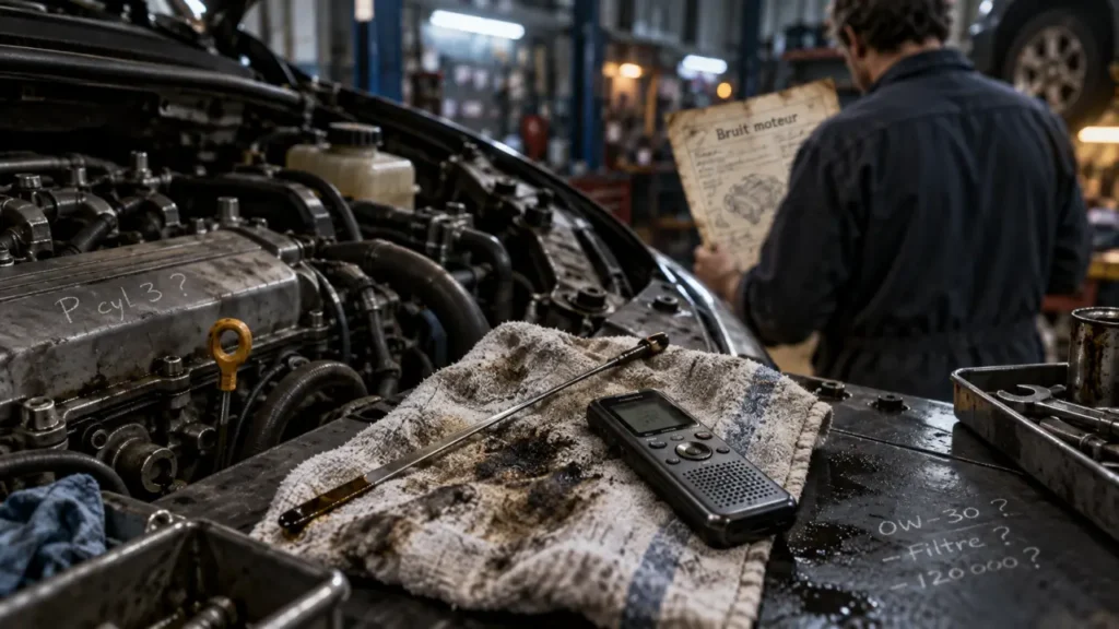 Voiture bruit moteur, diagnostic au garage