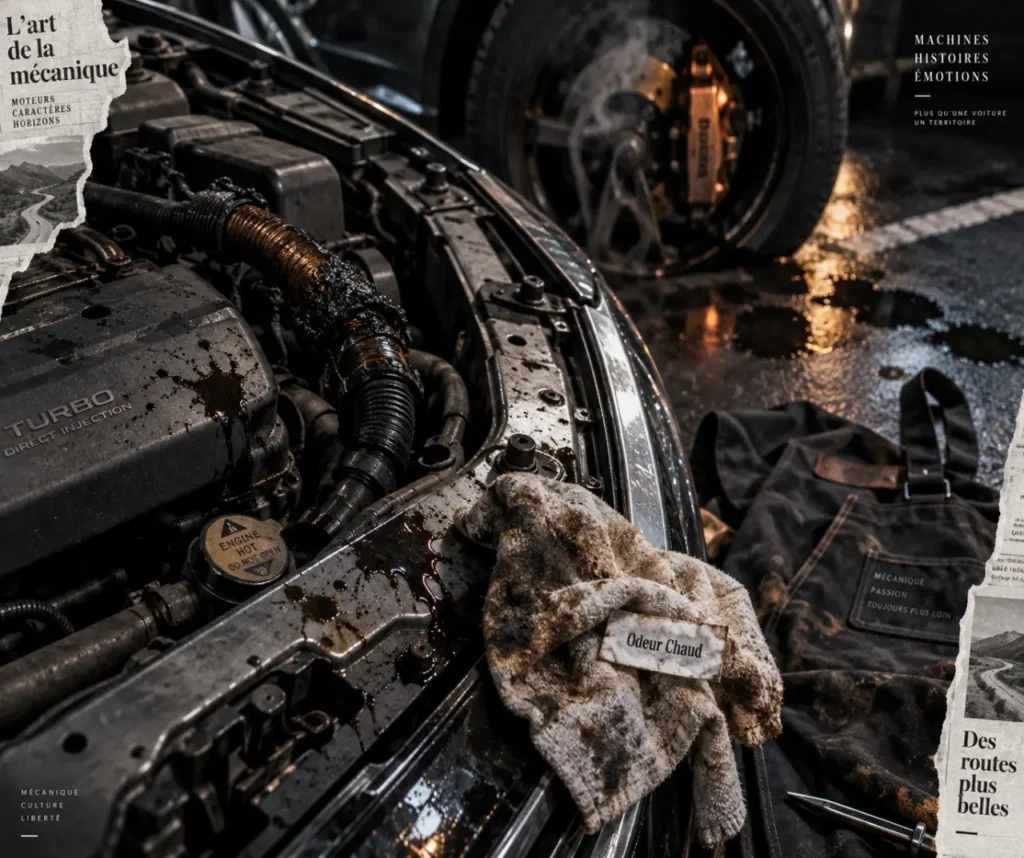 Voiture qui sent le chaud : moteur fuyard et fumée discrète