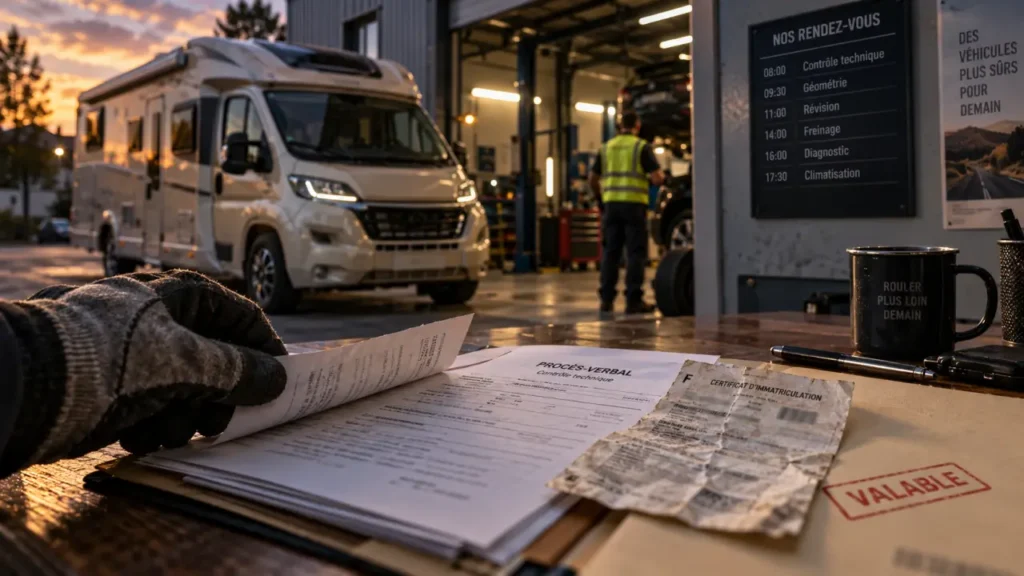 Contrôle technique camping car : rendez-vous au centre auto