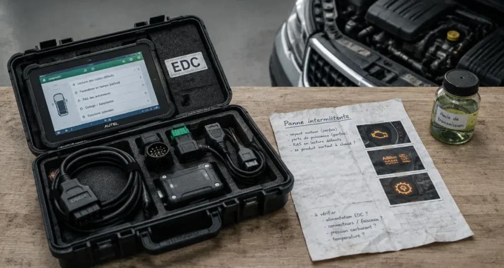 probleme boite de vitesse automatique renault captur : voyant transmission EDC